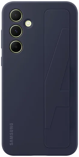 Origineel Samsung Galaxy A55 Hoesje Standing Grip Case Blauw / Zwart afbeelding 3