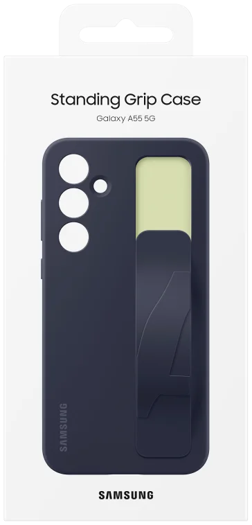 Origineel Samsung Galaxy A55 Hoesje Standing Grip Case Blauw / Zwart afbeelding 7
