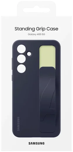 Origineel Samsung Galaxy A55 Hoesje Standing Grip Case Blauw / Zwart afbeelding 7