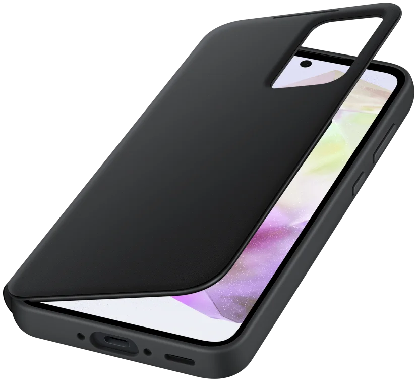 Origineel Samsung Galaxy A35 Hoesje Smart View Wallet Case Zwart afbeelding 2