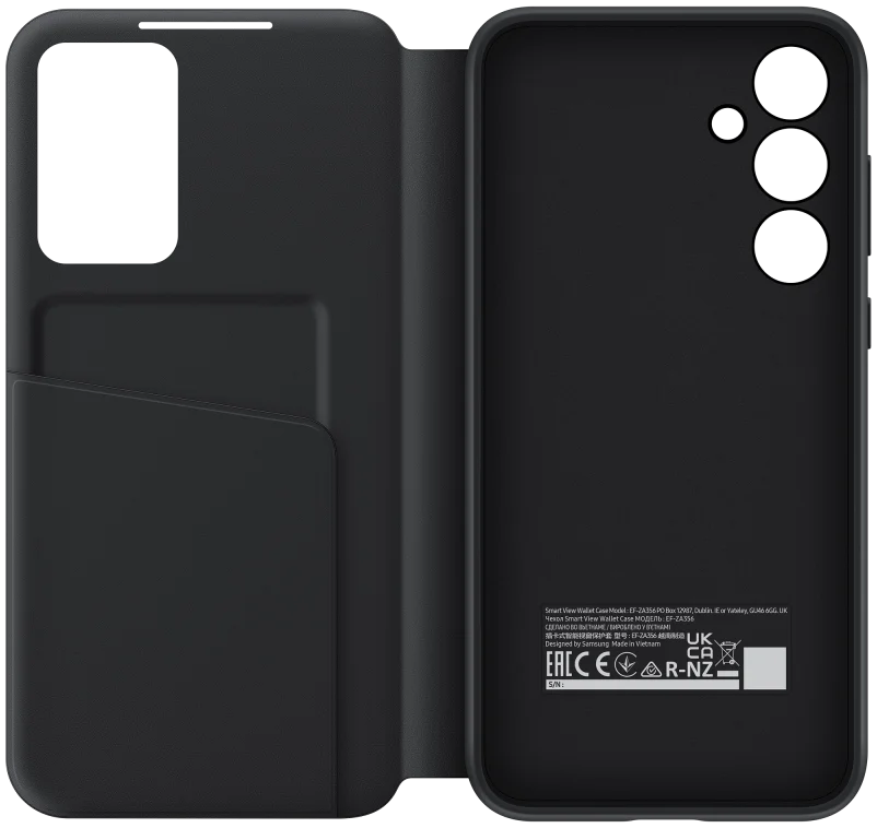 Origineel Samsung Galaxy A35 Hoesje Smart View Wallet Case Zwart afbeelding 4