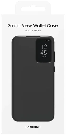 Origineel Samsung Galaxy A35 Hoesje Smart View Wallet Case Zwart afbeelding 7