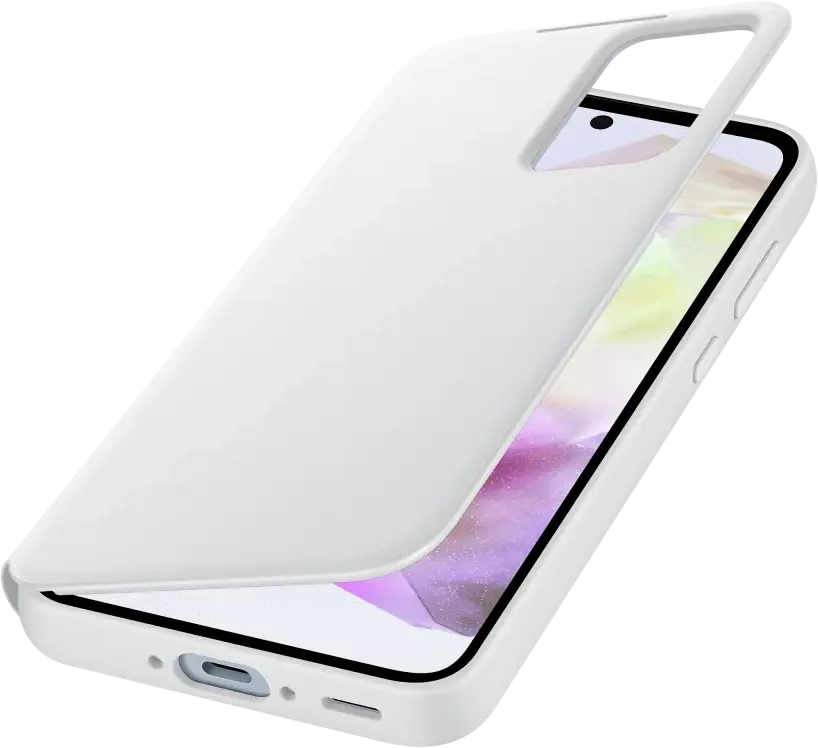 Origineel Samsung Galaxy A35 Hoesje Smart View Wallet Case Wit afbeelding 2