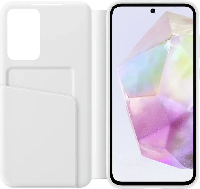 Origineel Samsung Galaxy A35 Hoesje Smart View Wallet Case Wit afbeelding 3