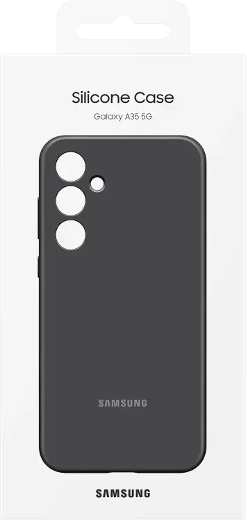 Origineel Samsung Galaxy A35 Hoesje Silicone Case Back Cover Zwart afbeelding 7