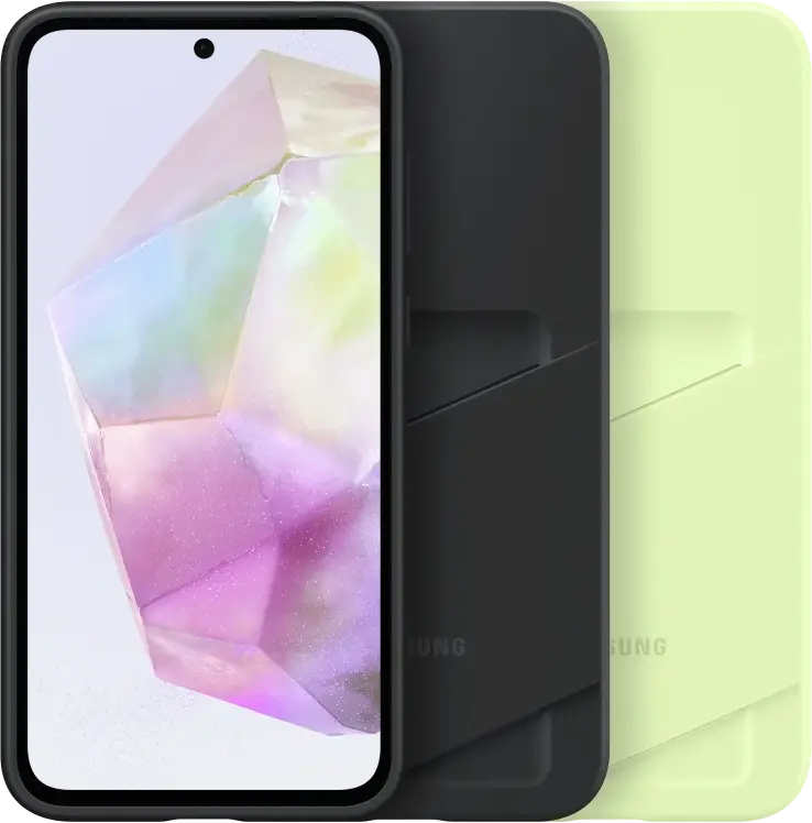 Origineel Samsung Galaxy A35 Hoesje Card Slot Cover Zwart afbeelding 6