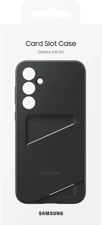 Origineel Samsung Galaxy A35 Hoesje Card Slot Cover Zwart afbeelding 7