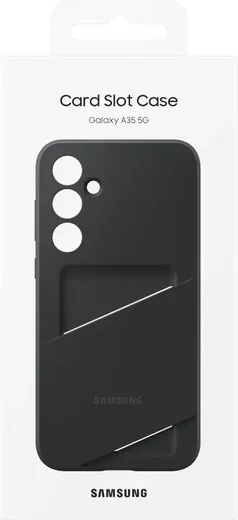Origineel Samsung Galaxy A35 Hoesje Card Slot Cover Zwart afbeelding 7
