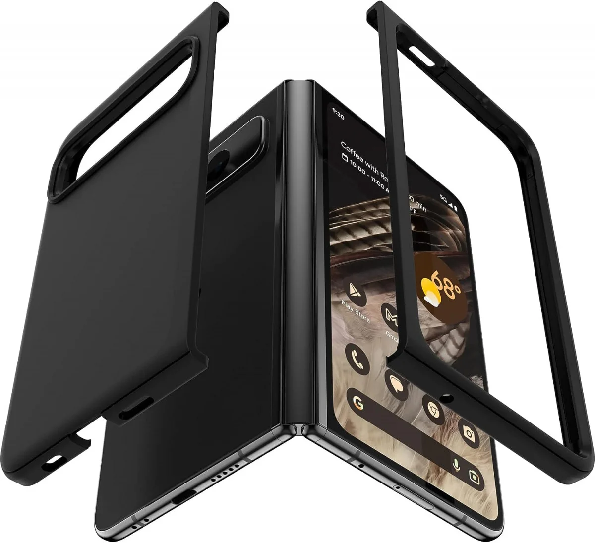 OtterBox Thin Flex Google Pixel Fold Hoesje Zwart afbeelding 4