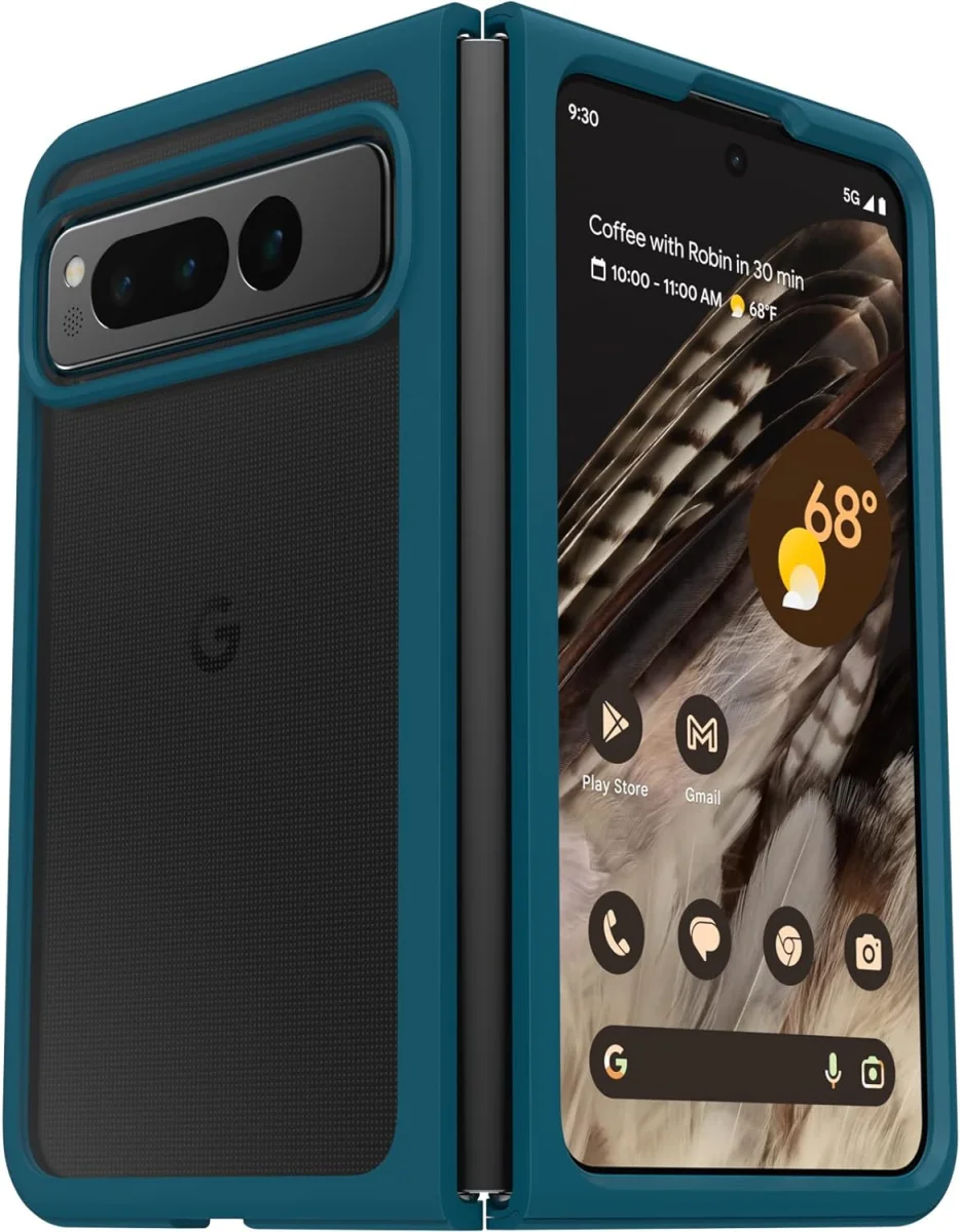 OtterBox Thin Flex Google Pixel Fold Hoesje Transparant Blauw afbeelding 1