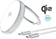 4Smarts Qi2 Draadloze MagSafe Oplader met Kickstand 15W Zilver / Wit afbeelding 1