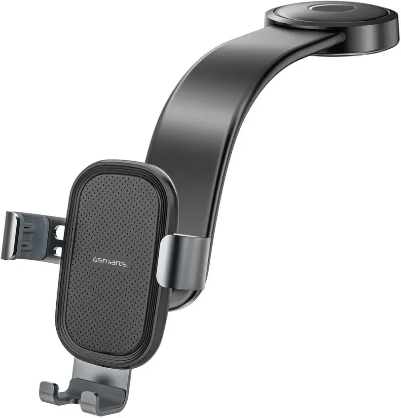 4smarts Dashboard/Raam Telefoonhouder 360° Verstelbaar Zwart afbeelding 1