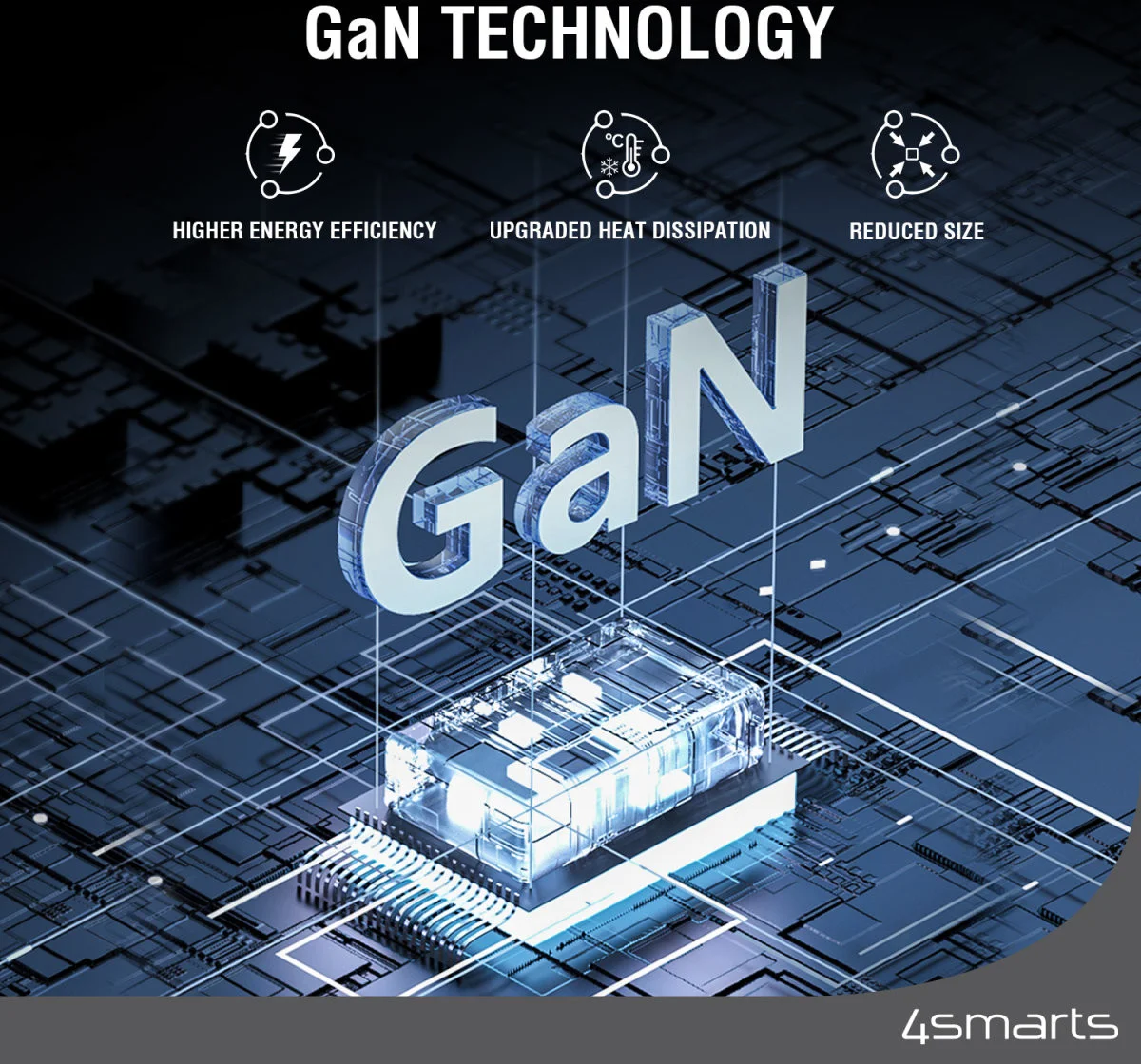 4smarts 100W 7-in-1 GaN Oplaadstation met Draadloos Opladen Wit afbeelding 4