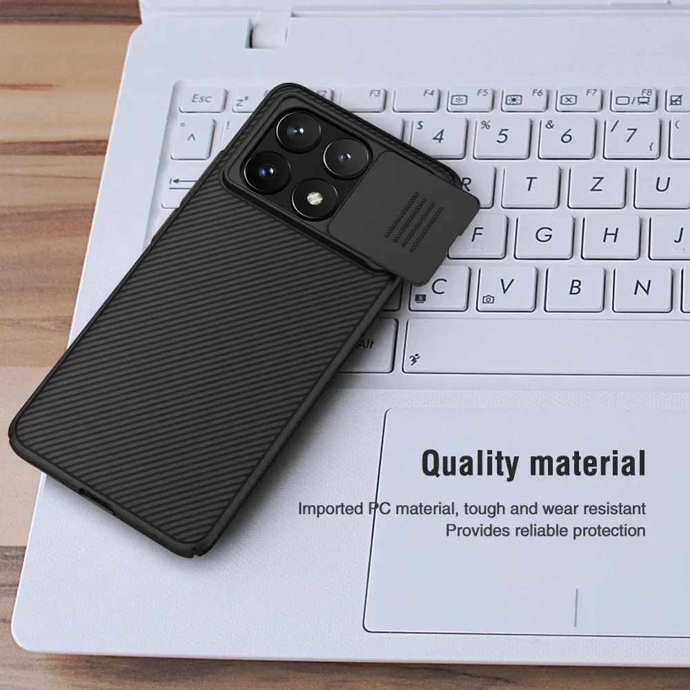 Nillkin CamShield Xiaomi Poco X6 Pro Hoesje Camera Slider Zwart afbeelding 7