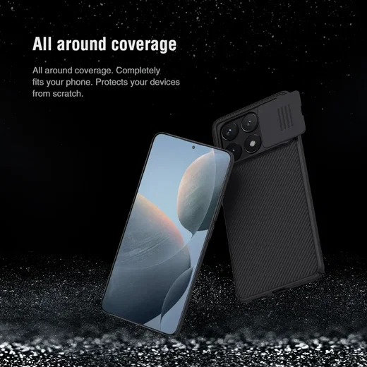 Nillkin CamShield Xiaomi Poco X6 Pro Hoesje Camera Slider Zwart afbeelding 8