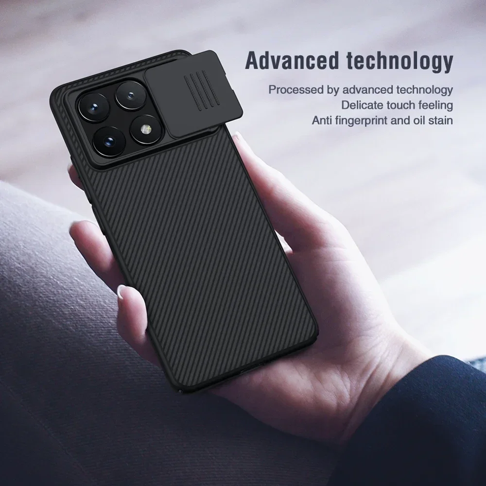 Nillkin CamShield Xiaomi Poco X6 Pro Hoesje Camera Slider Zwart afbeelding 10