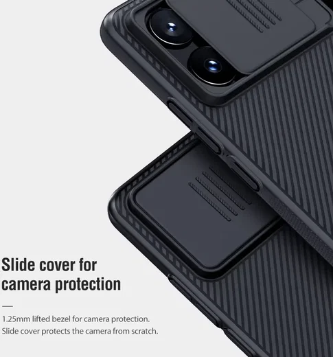 Nillkin CamShield Xiaomi Poco X6 Pro Hoesje Camera Slider Zwart afbeelding 11