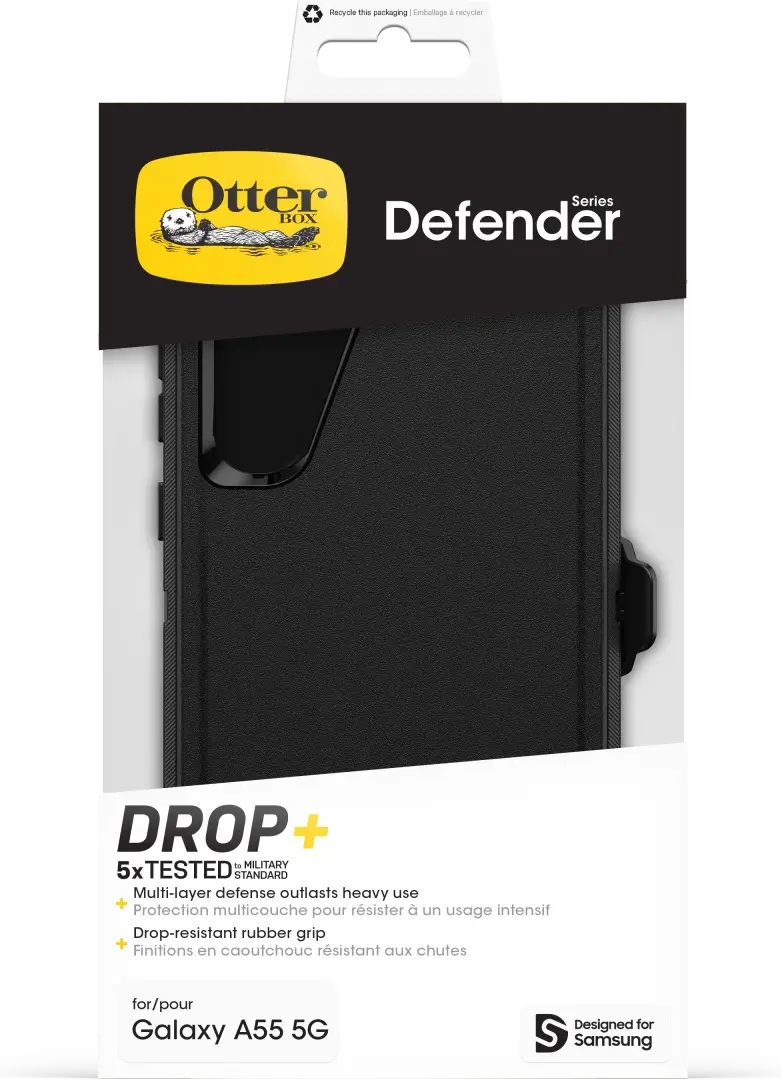 OtterBox Defender Samsung Galaxy A55 Hoesje Back Cover Zwart afbeelding 7