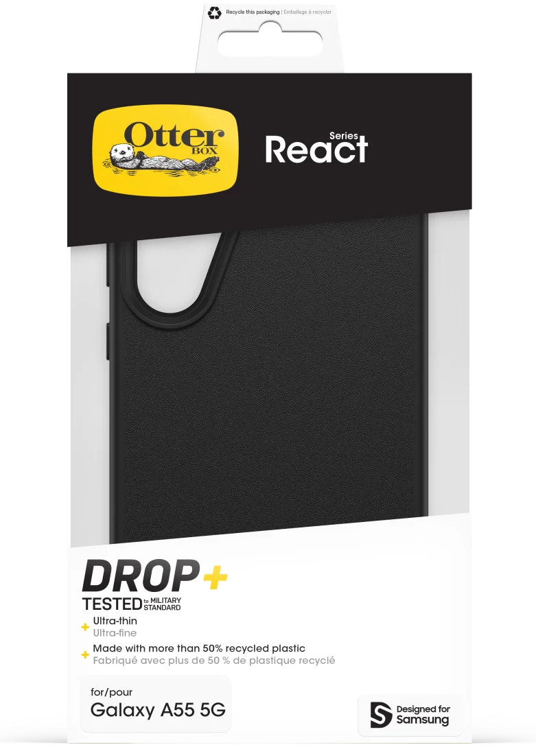 OtterBox React Samsung Galaxy A55 Hoesje Back Cover Zwart afbeelding 5