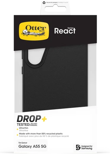 OtterBox React Samsung Galaxy A55 Hoesje Back Cover Zwart afbeelding 5
