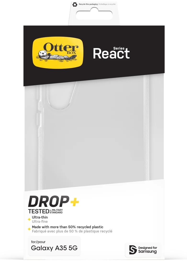 OtterBox React Samsung Galaxy A35 Hoesje Back Cover Transparant afbeelding 5