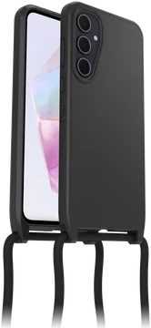 OtterBox React Necklace Samsung Galaxy A35 Hoesje met Koord Zwart