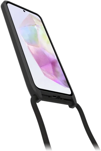 OtterBox React Necklace Samsung Galaxy A35 Hoesje met Koord Zwart afbeelding 2