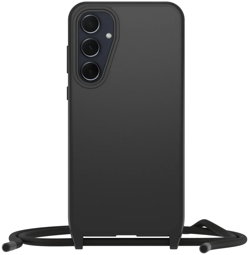 OtterBox React Necklace Samsung Galaxy A35 Hoesje met Koord Zwart afbeelding 5