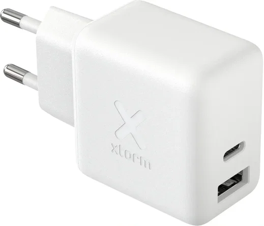 Xtorm 30W GaN Wall Charger Duo-Poorts Oplader met USB-A en USB-C Wit afbeelding 3