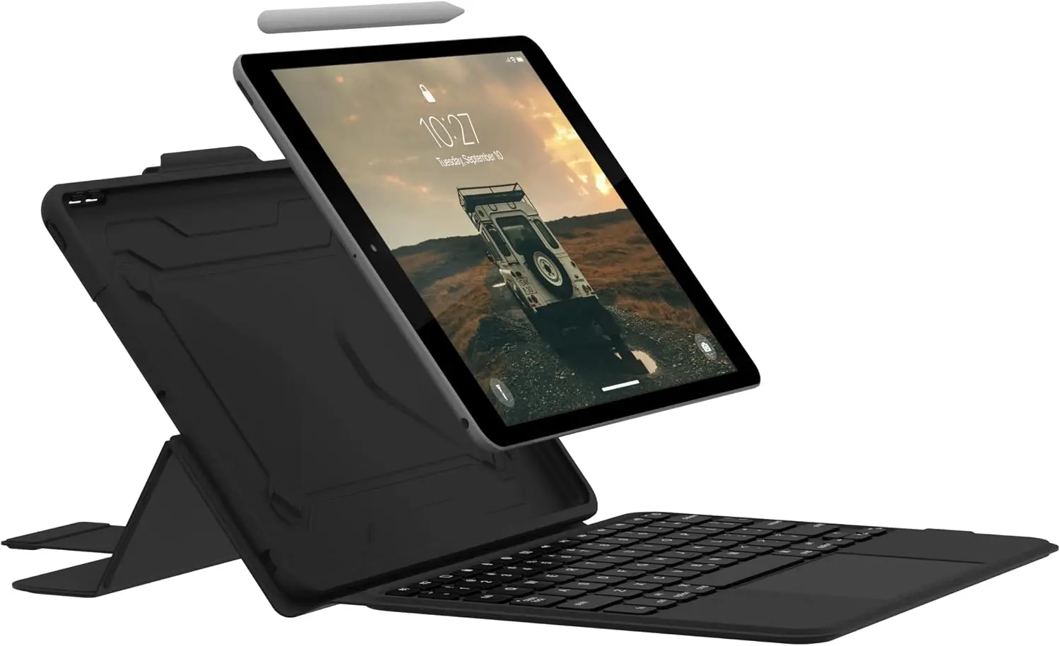 UAG Apple iPad 10.2 (2019/2020/2021) Toetsenbord Hoes met Trackpad Zwart afbeelding 2