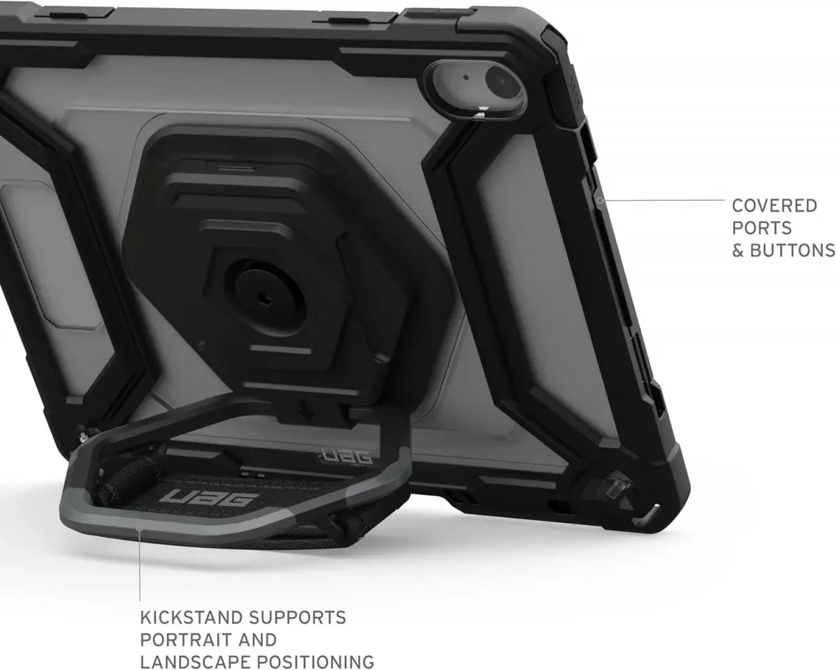 UAG Plasma iPad 11 (2025)/10.9 (2022) Hoes met Ingebouwde Screen Protector Zwart afbeelding 4