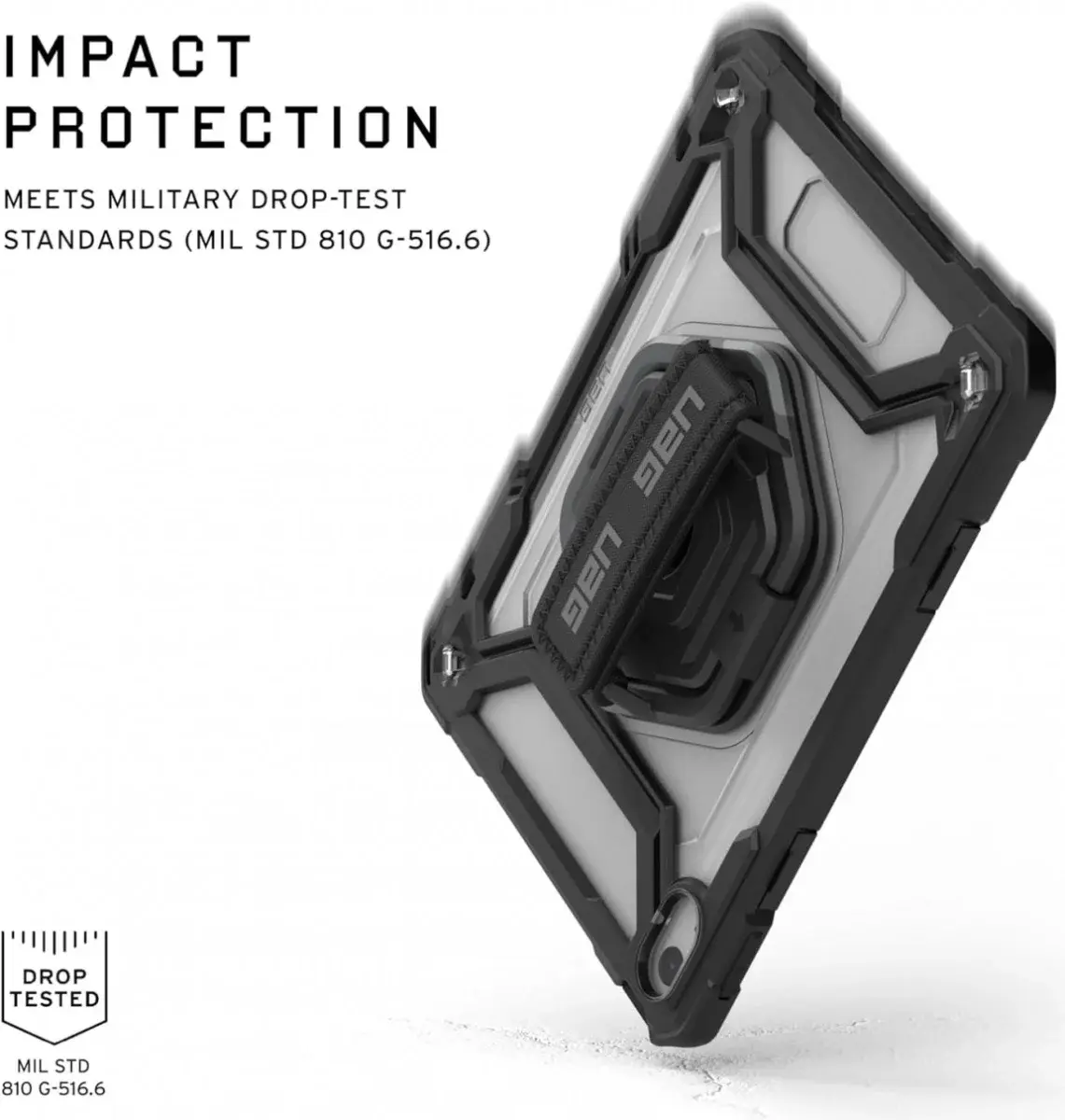 UAG Plasma iPad 11 (2025)/10.9 (2022) Hoes met Ingebouwde Screen Protector Zwart afbeelding 5