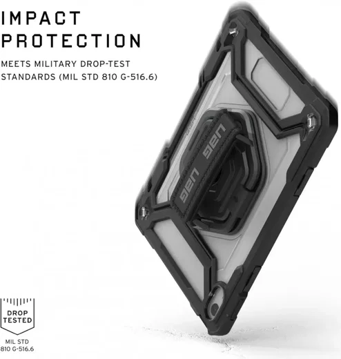 UAG Plasma iPad 11 (2025)/10.9 (2022) Hoes met Ingebouwde Screen Protector Zwart afbeelding 5