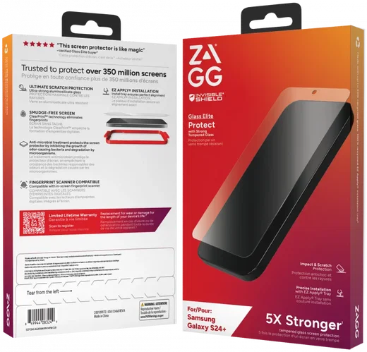 ZAGG InvisibleShield Glass Elite Samsung Galaxy S24 Plus Protector afbeelding 9