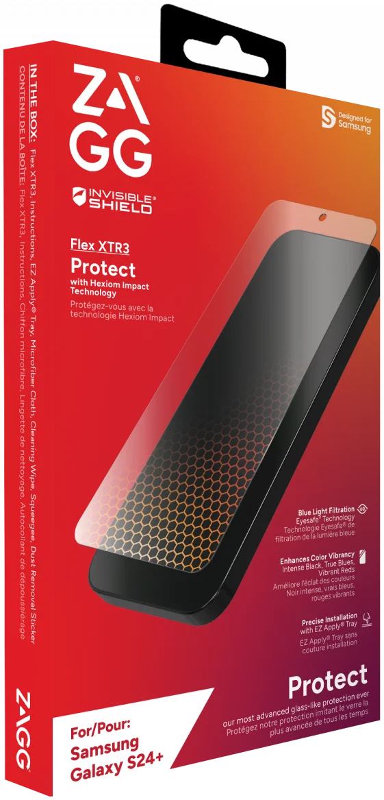 ZAGG InvisibleShield Flex XTR3 Samsung Galaxy S24 Plus Protector afbeelding 10