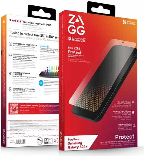 ZAGG InvisibleShield Flex XTR3 Samsung Galaxy S24 Plus Protector afbeelding 11