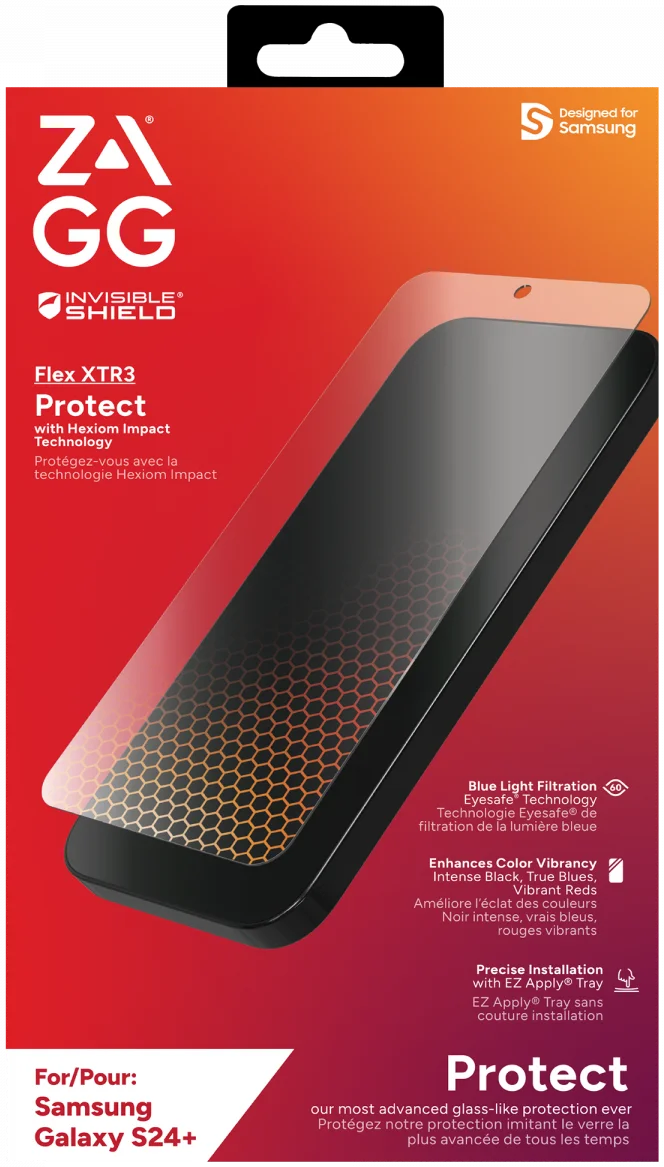 ZAGG InvisibleShield Flex XTR3 Samsung Galaxy S24 Plus Protector afbeelding 9