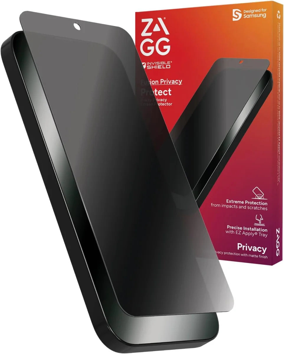 ZAGG InvisibleShield Flex Privacy Samsung Galaxy S24 Screen Protector afbeelding 1