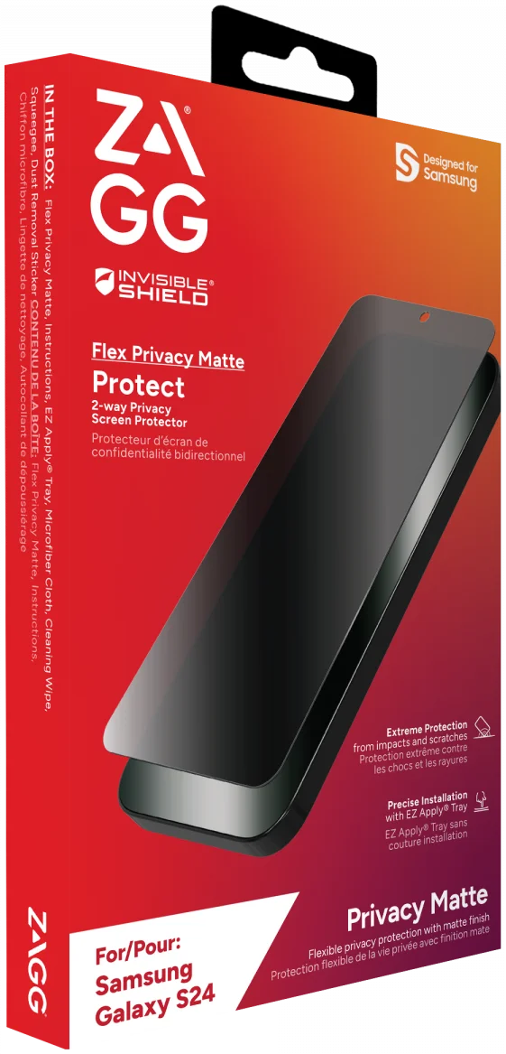 ZAGG InvisibleShield Flex Privacy Samsung Galaxy S24 Screen Protector afbeelding 10