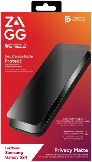 ZAGG InvisibleShield Flex Privacy Samsung Galaxy S24 Screen Protector afbeelding 9