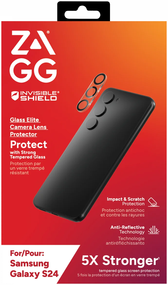 ZAGG InvisibleShield Glass Elite Samsung Galaxy S24 Camera Protector afbeelding 1