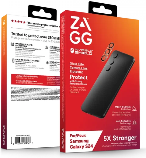 ZAGG InvisibleShield Glass Elite Samsung Galaxy S24 Camera Protector afbeelding 7