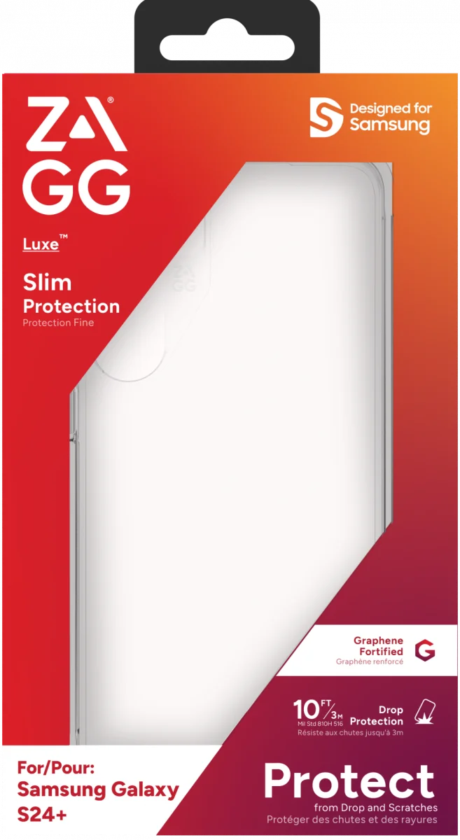 ZAGG Luxe Samsung S24 Plus Hoesje 3M Valbescherming Transparant afbeelding 11