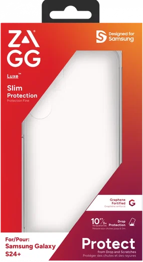 ZAGG Luxe Samsung S24 Plus Hoesje 3M Valbescherming Transparant afbeelding 11