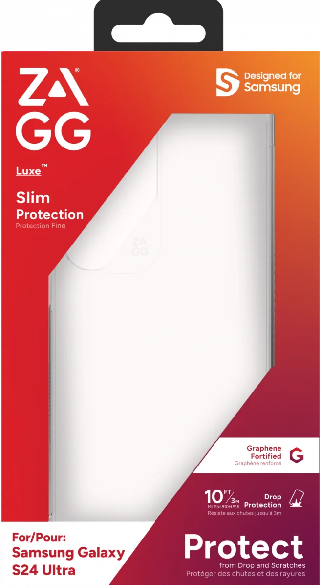 ZAGG Luxe Samsung S24 Ultra Hoesje 3M Valbescherming Transparant afbeelding 11