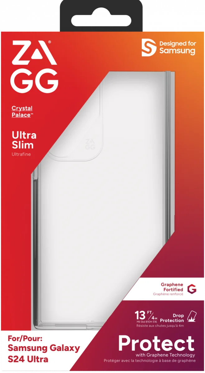 ZAGG Crystal Palace Samsung S24 Ultra Hoesje 4M Drop Proof Transparant afbeelding 11