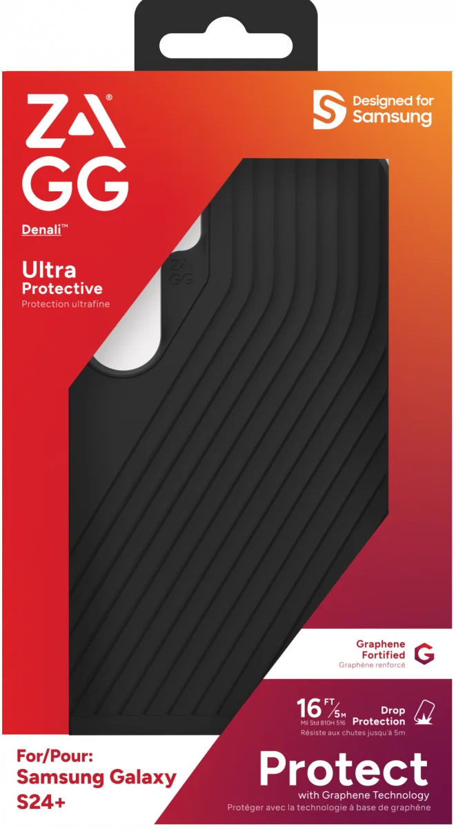 ZAGG Denali Samsung Galaxy S24 Plus Hoesje 5M Valbescherming Zwart afbeelding 12