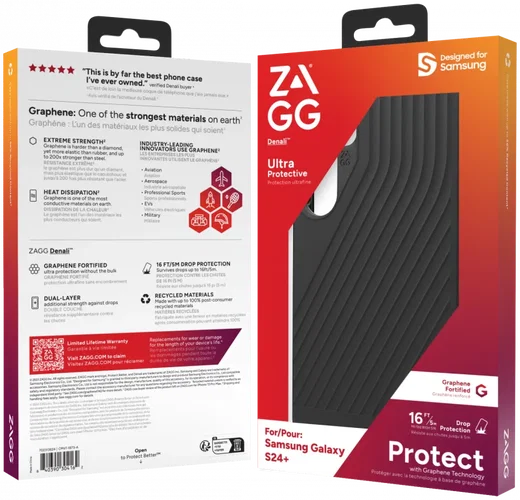 ZAGG Denali Samsung Galaxy S24 Plus Hoesje 5M Valbescherming Zwart afbeelding 13