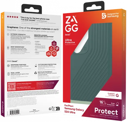 ZAGG Denali Samsung Galaxy S24 Ultra Hoesje 5M Valbescherming Groen afbeelding 13