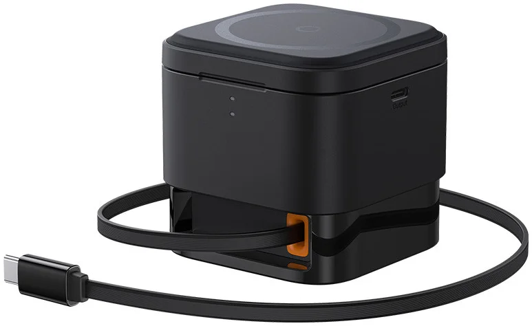 Baseus MagPro 2-in-1 Draadloze MagSafe Oplader iPhone/AirPods 25W Zwart afbeelding 12